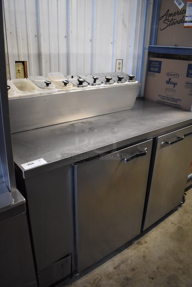Beverage Air Stainless Steel Commercial Cooler w/ Topping Rail. 115 Volts, 1 Phase. 59x29x48. Tested and Working! - Image 6 of 6