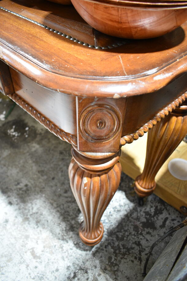 Wooden Table w/ Drawer.  - Image 3 of 4