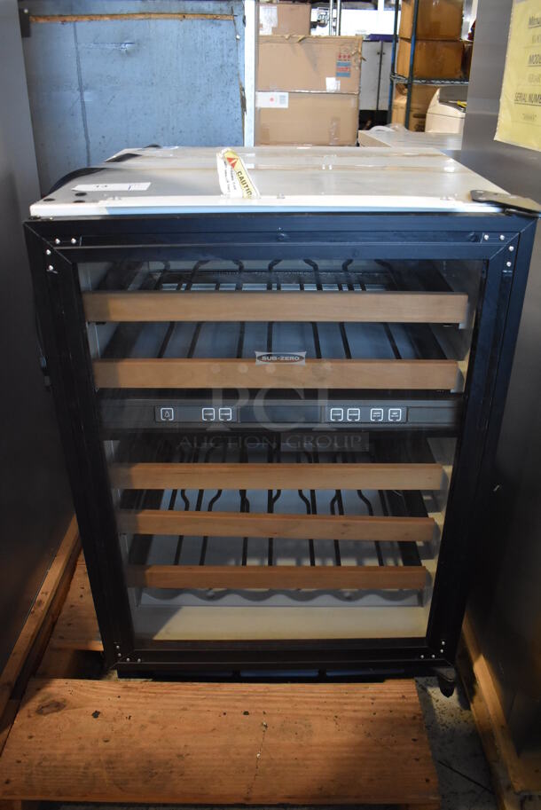 LIKE NEW! Sub Zero 424G/0-2 Metal Mini Wine Chiller Merchandiser. 115 Volts, 1 Phase. Unit Has Only Been Used a Few Times! Tested and Working! - Image 1 of 6