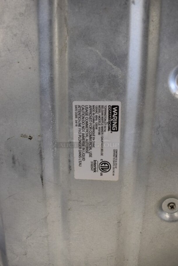 Waring Model WW180 Stainless Steel Commercial Countertop Belgian Waffle Maker. 120 Volts, 1 Phase. 10x17.5x9.5. Tested and Working! - Image 6 of 6