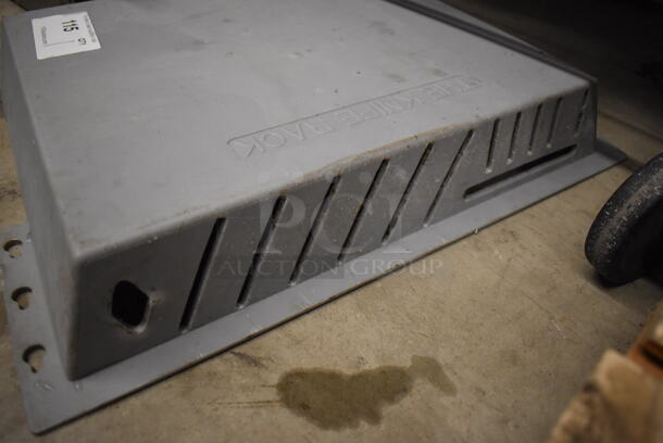 Gray Poly Wall Mount Knife Rack. 20x3x16 - Image 2 of 3