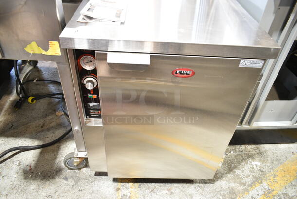 BRAND NEW! FWE TS-1633-14 Stainless Steel Commercial Heated Holding Cabinet on Commercial Casters. 120 Volts, 1 Phase. Tested and Working! - Image 1 of 5