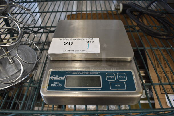 Edlund EDL-10 Metal Countertop 10 Pound Capacity Food Portioning Scale. 7x9.5x2.5. Tested and Working!