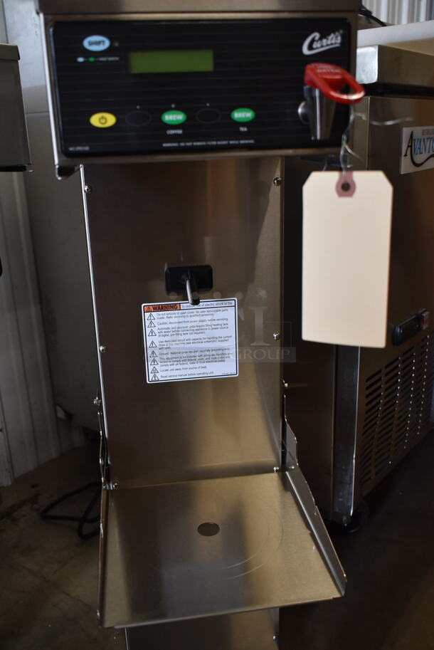 BRAND NEW SCRATCH AND DENT! Curtis CB Stainless Steel Commercial Countertop Combo Coffee / Tea Brewer with Adjustable Shelf and Hot Water Dispenser. 120 Volts, 1 Phase. - Image 5 of 8