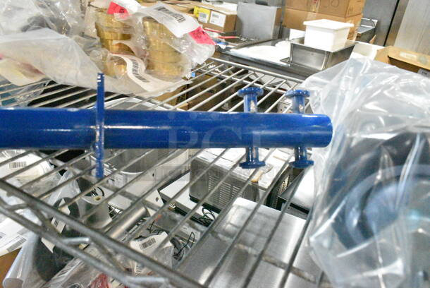 2 BRAND NEW SCRATCH AND DENT! Items Including HP0042189300 Vulcan 00-421893-000G1 Plate Mount Caster - 4/Set and Blue Handles. 2 Times Your Bid!  - Image 5 of 7