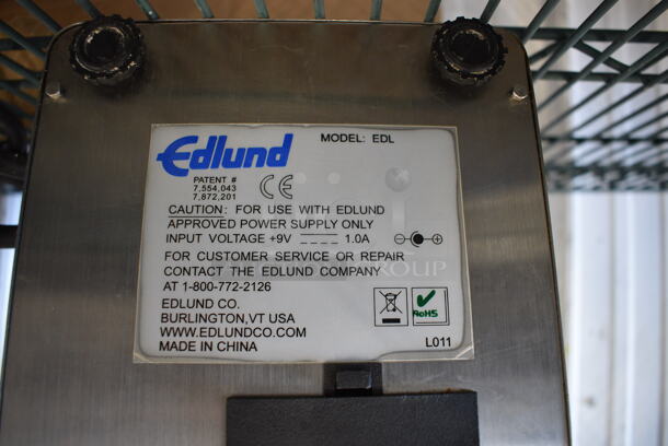 Edlund EDL-10 Metal Countertop 10 Pound Capacity Food Portioning Scale. 7x9.5x2.5. Tested and Working! - Image 5 of 5