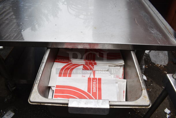 Stainless Steel Equipment Stand w/ Under Shelf and Drawer on Commercial Casters.  - Image 5 of 7