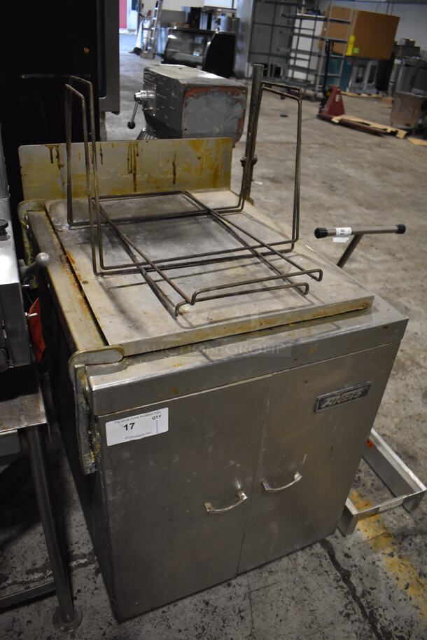 Anets BFF-18x26-B Stainless Steel Commercial Floor Style Natural Gas Powered Donut Fryer. 27x35x48 - Image 2 of 8