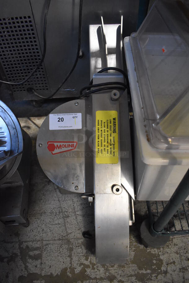 Moline 260 Stainless Steel Commercial Countertop Bagel Slicer. 115 Volts, 1 Phase. 12x29x20. Tested and Working! - Image 2 of 5