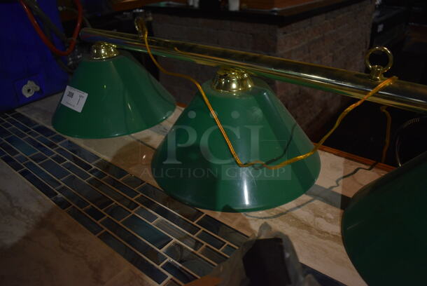 Green 3 Head Lamp. 46x12x11. (bar) - Image 3 of 3