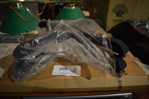 3 BRAND NEW! Black Metal X Table Base. 22x22x2. 3 Times Your Bid! (bar)