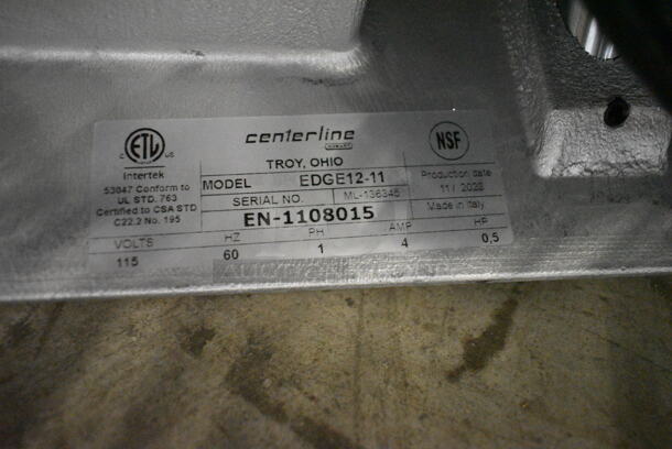 BRAND NEW SCRATCH AND DENT! 2023 Hobart Centerline EDGE12-11 Stainless Steel Commercial Countertop Meat Slicer w/ Blade Sharpener. 115 Volts, 1 Phase. Cannot Test Due To Cut Power Cord - Image 6 of 6
