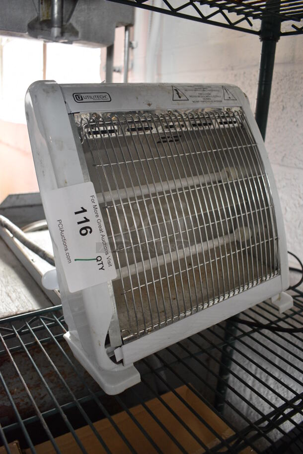 Utilitech White Metal Heater. 13x7x13 - Image 2 of 3