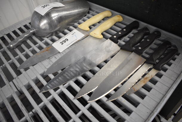 7 Various Stainless Steel Knives. Includes 15.5". 7 Times Your Bid! - Image 2 of 3