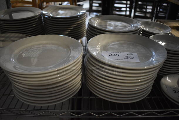 36 White Ceramic Plates. 9x9x0.5. 36 Times Your Bid!