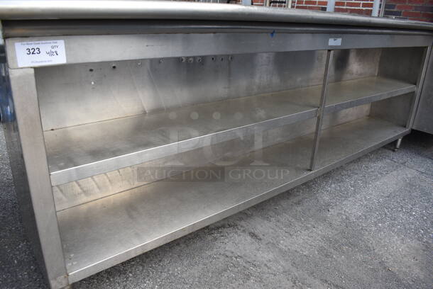 Stainless Steel Counter w/ 2 Under Shelves. - Image 2 of 3