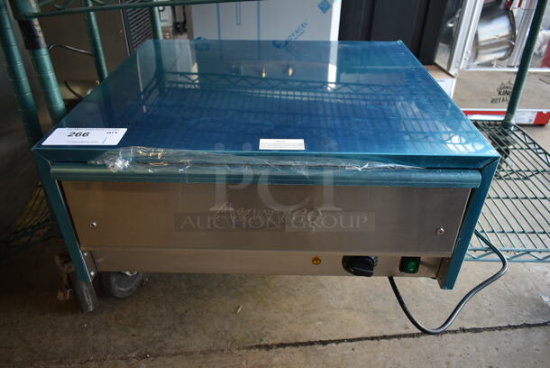 BRAND NEW SCRATCH AND DENT! Avantco 177BW32 Stainless Steel Commercial Countertop Single Drawer Bun Warmer. 120 Volts, 1 Phase. Tested and Working! - Image 2 of 7