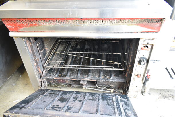 Vulcan Stainless Steel Commercial Gas Powered Vertical Upright Broiler.  - Image 2 of 4