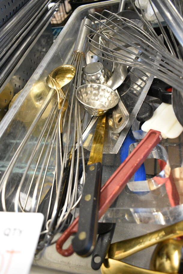 ALL ONE MONEY! Lot of Various Items Including Utensils and Metal Cups - Image 9 of 10