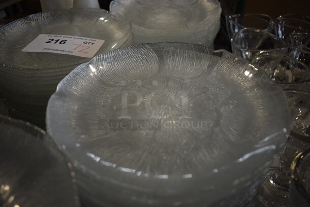 72 Glass Salad Plates. 8x8x1. 72 Times Your Bid! - Image 2 of 3