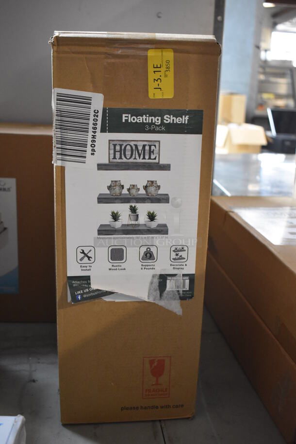 3 Various BRAND NEW IN BOX! Sorbus Floating Shelves. 3 Times Your Bid! - Image 1 of 6