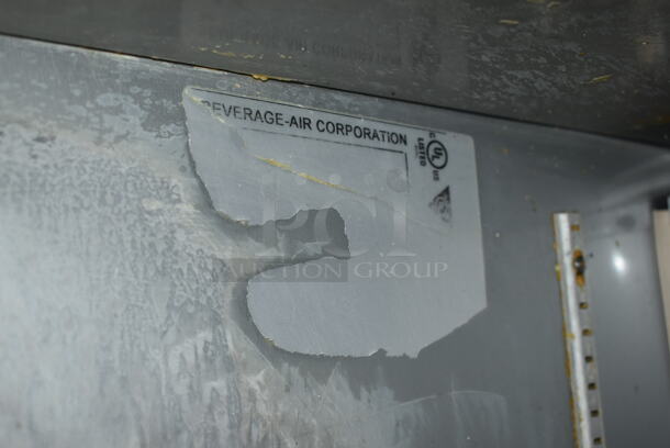 Beverage Air Stainless Steel Commercial Sandwich Salad Prep Table Bain Marie Mega Top w/ 2 Drawers and Door on Commercial Casters. 115 Volts, 1 Phase. Tested and Powers On But Does Not Get Cold - Image 7 of 7