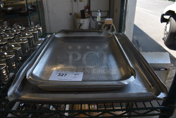 ALL ONE MONEY! Lot of 2 Metal Pans! Includes 16x21x1.5