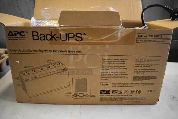 2 BRAND NEW IN BOX! APC Back UPS Uninterruptible Power Supply. 10x6x4.5. 2 Times Your Bid! - Image 3 of 5