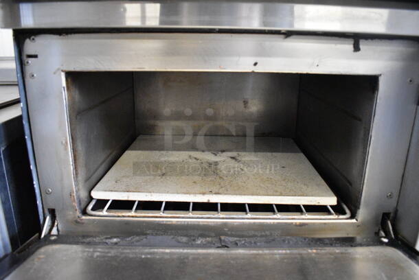 2 Turbochef Model NGCD6 Tornado Stainless Steel Commercial Countertop Electric Powered Rapid Cook Ovens on Stainless Steel Commercial 2 Tier Equipment Stand on Commercial Casters. 208/240 Volts, 1 Phase. 30x30x60. 2 Times Your Bid! - Image 5 of 7
