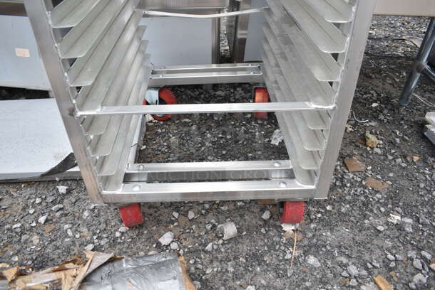 BRAND NEW SCRATCH AND DENT! Channel AXD1830 30 Pan End Load Bun / Sheet Pan Rack on Commercial Casters  - Image 4 of 5