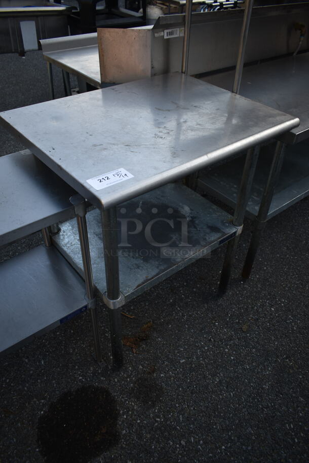 Stainless Steel Commercial Table w/ Metal Under Shelf. - Image 1 of 4