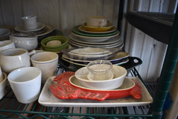 ALL ONE MONEY! Lot of Various Dishes Including Ceramic Mugs, Plates, Bowls and Ramekins - Image 5 of 6