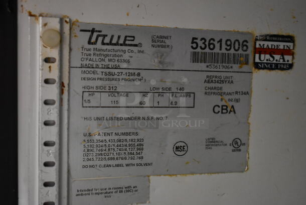 True TSSU-27-12M-B Stainless Steel Commercial Sandwich Salad Prep Table Bain Marie Mega Top on Commercial Casters. 115 Volts, 1 Phase. Tested and Working! - Image 6 of 6