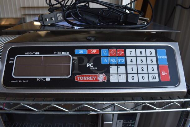 BRAND NEW! Torrey PC Series Stainless Steel Commercial Countertop Food Portioning Scale. 14x14x5  - Image 4 of 6