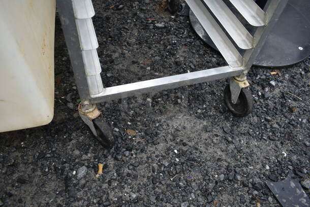 Metal Commercial Pan Transport Rack on Commercial Casters. - Image 2 of 3