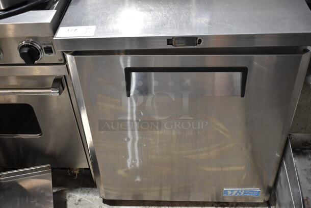Turbo Air MUF-28 Stainless Steel Commercial Single Door Undercounter Freezer. 115 Volts, 1 Phase. Tested and Working!