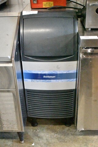 2016 Scotsman CU0415MA-1A Stainless Steel Undercounter Medium Cube Ice Machine - 58 lb. 115 Volts, 1 Phase. 