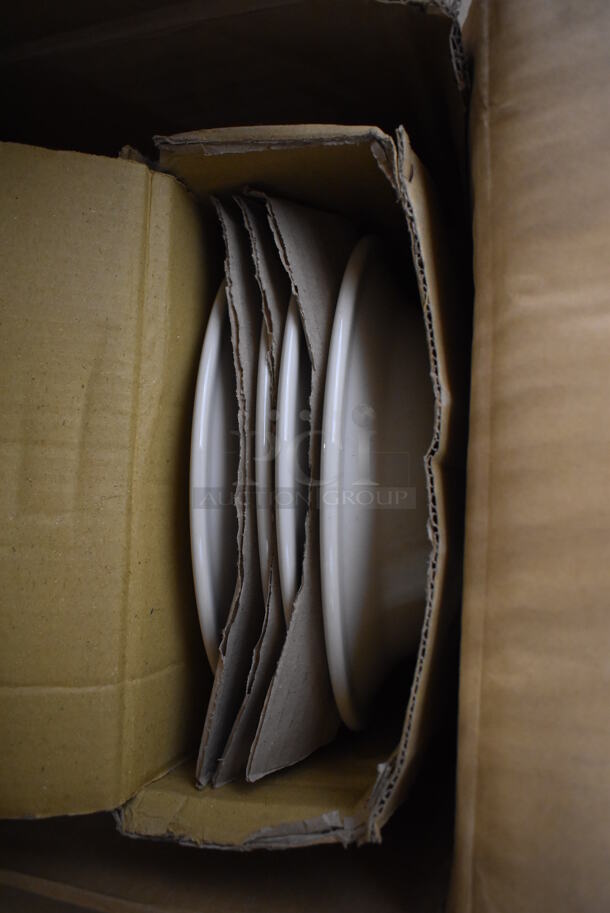 2 Boxes of BRAND NEW! Items; 18 Chef & Sommelier Wine Glasses and 16 Reno White Ceramic Plates. Includes 9x9x2, 2.5x2.5x9. 2 Times Your Bid! - Image 9 of 12