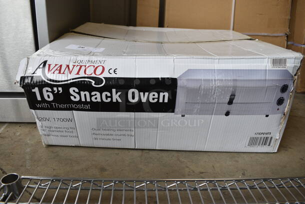 IN ORIGINAL BOX! Avantco Model 177CPO16TS Stainless Steel Countertop Electric Powered Snack Oven. 120 Volts, 1 Phase. 23.5x19.5x9. Tested and Working! - Image 7 of 7