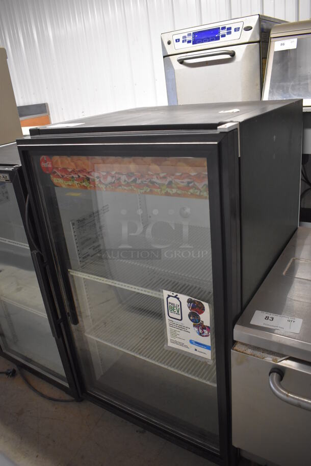 2013 True GDM-07 Metal Commercial Mini Cooler Merchandiser w/ Poly Coated Racks. 115 Volts, 1 Phase. 24x24x39. Tested and Working! - Image 3 of 6