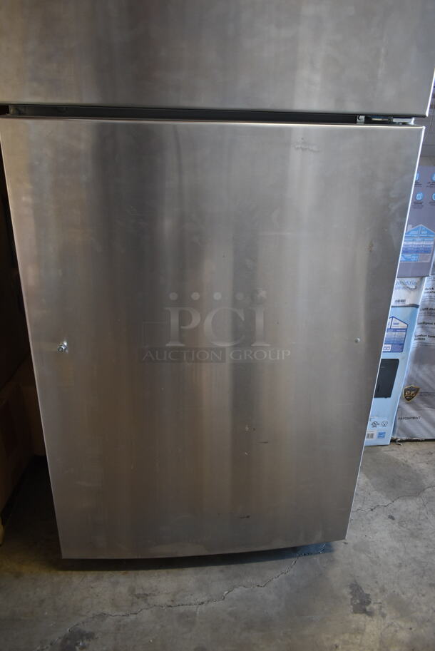Stainless Steel Cooler Freezer Combo on Casters. Tested and Powers On But Does Not Get Cold - Image 4 of 9