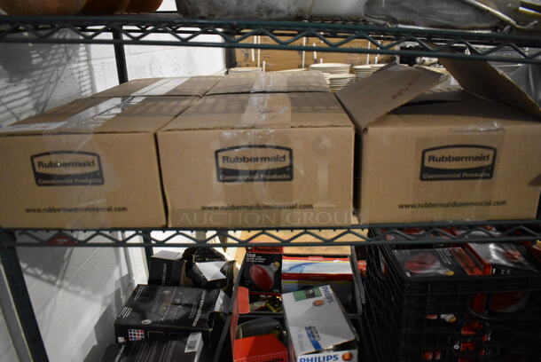 5 Boxes of 6 BRAND NEW Rubbermaid Clear Poly Pitchers. One Box Missing 3. 6x3.5x5. 5 Times Your Bid! - Image 2 of 5