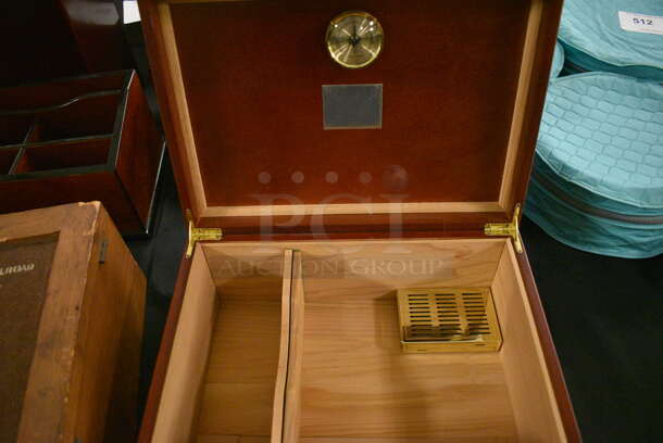 ALL ONE MONEY! Lot Of Various Items Including Wooden Cigar Humidor Boxes and Wooden Desk Organizer - Image 7 of 8