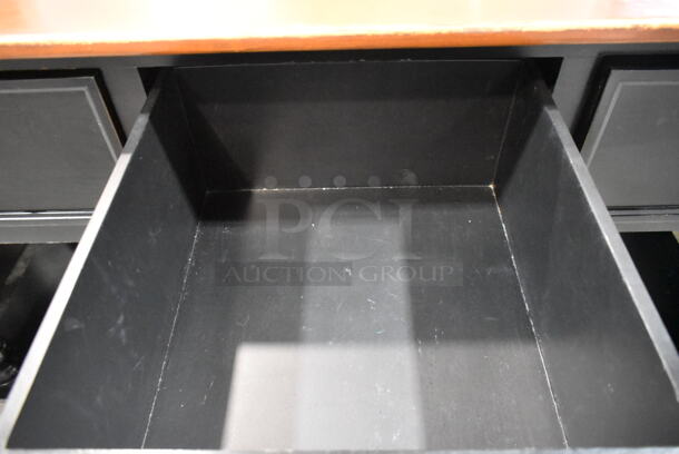Counter w/ Wooden Countertop, Door and 3 Drawers.  - Image 5 of 8