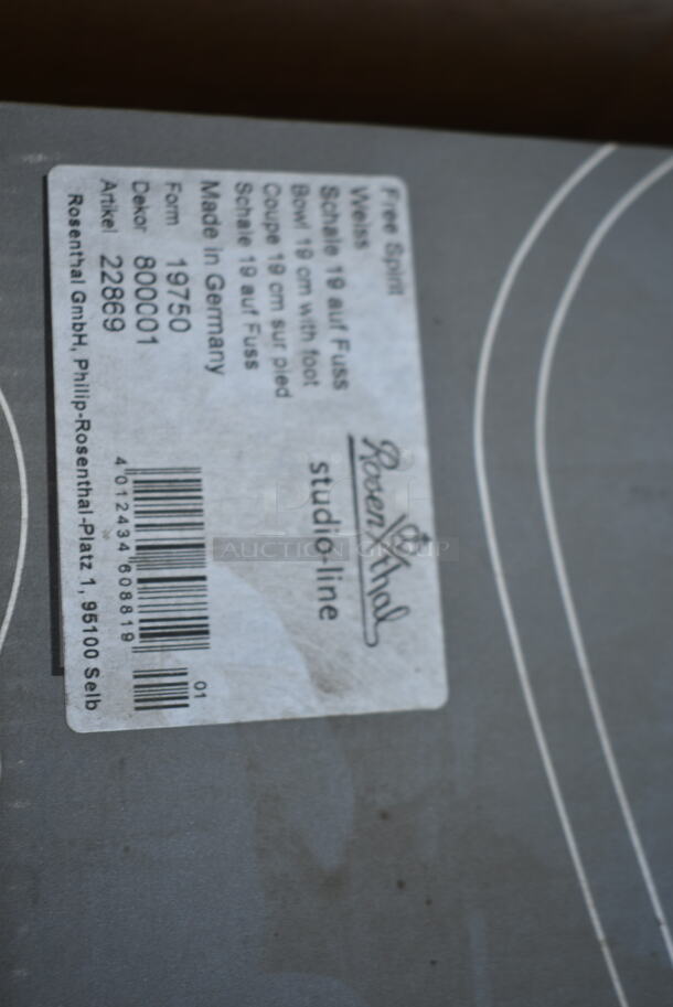 Box of 24 BRAND NEW! Rosenthal Free Spirit Weiss 19750 White 7" Oval Plate. - Image 4 of 4