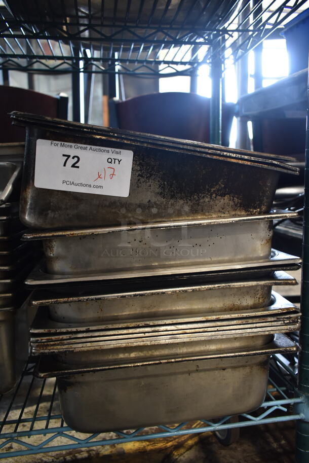 ALL ONE MONEY! Lot of Full Size Stainless Steel Drop In Bins - Image 5 of 5