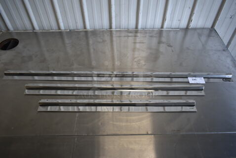 3 Various Metal Check Order Holder Rods. Includes 60x2x3.5. 3 Times Your Bid!