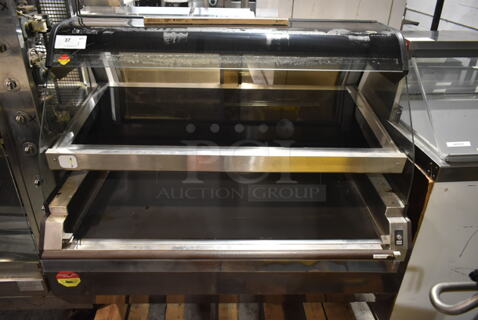 Alto Shaam ED2SYS-48/2S Metal Commercial Floor Style 2 Tier Heated Display Case Merchandiser. 208/240 Volts, 1 Phase. 
