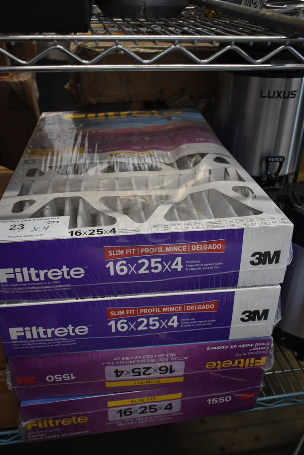4 BRAND NEW! 3M Filtrete Filters. 4 Times Your Bid!