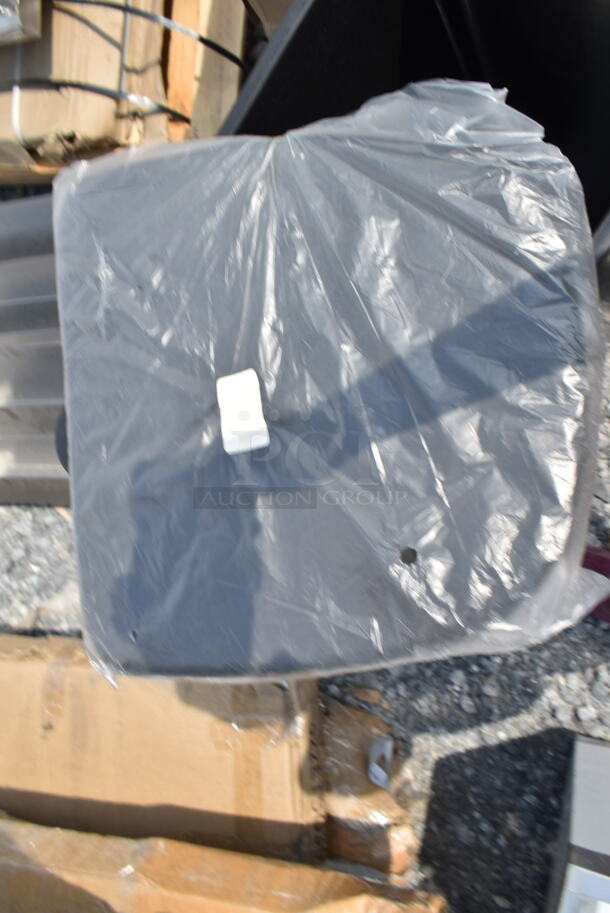 5 BRAND NEW SCRATCH AND DENT! Items; 2 Lavex 274MOPBCKTYE 35 Qt. Yellow Mop Bucket & Side Press Wringer Combo, 2 Lavex 274MOPBCKTDN 35 Qt. Yellow Mop Bucket and Down Press Wringer Combo, Lavex Black Slim Jim Trash Can. 5 Times Your Bid!  - Image 5 of 8